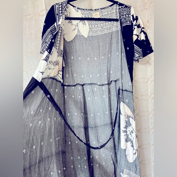 Y2K Vintage 90s, O'Neill Asymmetrical Black and Silver Sequin Sundress - Picture 5 of 15